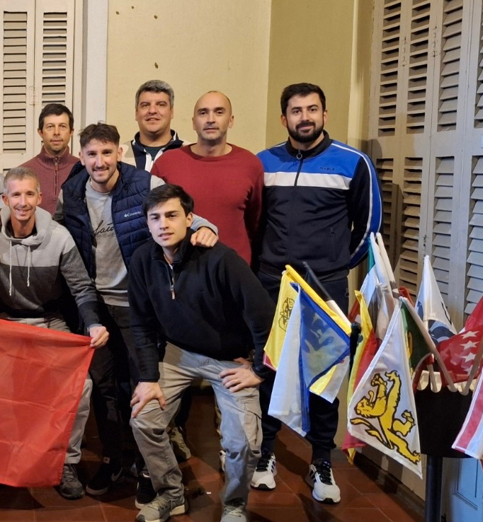 Integrantes del Movimiento Nuevas Generaciones de Nueva Helvecia